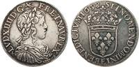 Frankreich 1/2 Écu à la mèche longue 165 Ludwig XIV. 1643-1715. -