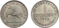 Braunschweig-Calenberg-Hannover, ab 1692 Kftm. Han 1/2 Groschen Georg V. 1851-1866. -