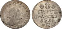Anhalt-Bernburg 8 Gute Groschen Victor Friedrich 1721-1765. -