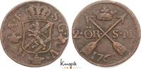Schweden Cu 2 Öre 1 Adolf Friedrich 1751-1771. -