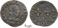 Frankreich Denier Tournois Heinrich III. 1574-1589. -