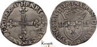 Frankreich 1/4 Écu 1 Heinrich III. 1574-1589. -