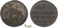 Anhalt-Bernburg 6 Pfennig Victor Friedrich 1721-1765. -
