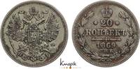 Russland 20 Kopeken Alexander II. 1855-1881. -