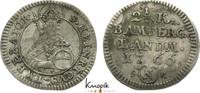 Bamberg, Bistum 2 1/2 Kreuzer Adam Friedrich von Seinsheim 1757-1779. -