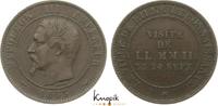 Frankreich Cu Besuchsmünze auf 10 Centime Schrötling 18 Napoleon III. 1852-1870. -