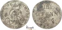 Braunschweig-Calenberg-Hannover, ab 1692 Kftm. Han 4 Pfennig Georg IV. 1820-1830. -
