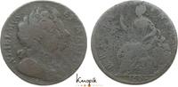 Großbritannien Cu Halfpenny William und Mary 1688-1694. -