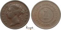 Straits Settlements Cu Cent Victoria 1837-1901. -