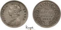 Indien-britisch 1/4 Rupie Victoria 1837-1901. -