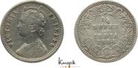 Indien-britisch 1/4 Rupie Victoria 1837-1901. -