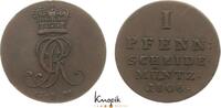 Braunschweig-Calenberg-Hannover, ab 1692 Kftm. Han Cu Pfennig Georg III. 1760-1820. -
