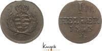 Sachsen-Albertinische Linie Cu Heller Friedrich August I. 1806-1827. -