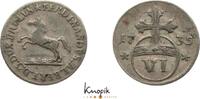 Braunschweig-Wolfenbüttel 6 Pfennig Ferdinand Albrecht II. 1735. -