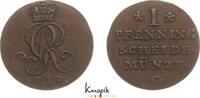 Braunschweig-Calenberg-Hannover, ab 1692 Kftm. Han Cu Pfennig Georg III. 1760-1820. -