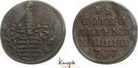 Sachsen-Gotha-Altenburg Cu Heller Friedrich II. 1691-1732. -