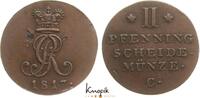 Braunschweig-Calenberg-Hannover, ab 1692 Kftm. Han Cu 2 Pfennig Georg III. 1760-1820. -