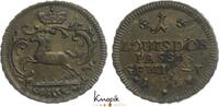 Braunschweig-Wolfenbüttel Messing Passiergewicht zu 1 Louis D'or Karl I. 1735-1780. -