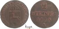 Braunschweig-Calenberg-Hannover, ab 1692 Kftm. Han Cu 2 Pfennig Wilhelm IV. 1830-1837. -