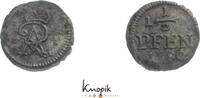 Braunschweig-Wolfenbüttel 1 1/2 Pfennig Rudolf August 1666-1685. -