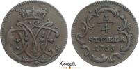 Köln, Erzbistum Cu 1/4 Stüber 1 Maximilian Friedrich von Königseck 1761-1784. -