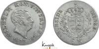 Württemberg 6 Kreuzer Wilhelm I. 1816-1864. -