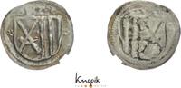 Sachsen-Kurfürstentum seit 1423 Einseitiger Pfennig Friedrich III., Albrecht & Georg 1492-1500. -
