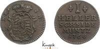 Hanau-Münzenberg Cu Heller Wilhelm IX. (I.), Landgraf, ab 1803 Kurfürst von Hessen-Kassel 1764-1821. -