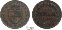Hohenzollern-Sigmaringen Cu Kreuzer Karl 1831-1848. -