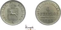 Braunschweig-Calenberg-Hannover, ab 1692 Kftm. Han 6 Pfennig Ernst August 1837-1851. -