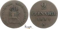Braunschweig-Calenberg-Hannover, ab 1692 Kftm. Han Cu 2 Pfennig Wilhelm IV. 1830-1837. -