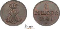 Braunschweig-Calenberg-Hannover, ab 1692 Kftm. Han Cu Pfennig Ernst August 1837-1851. -