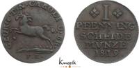 Braunschweig-Wolfenbüttel Cu Pfennig Karl 1815-1830. -