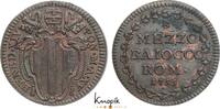 Italien-Kirchenstaat Mezzo Baiocco Benedict XIV. 1740-1758. -