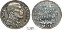 Tschechoslowakei Silbermedaille Erste Republik 1918-1939. -
