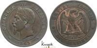 Frankreich Cu 10 Centimes Napoleon III. 1852-1870. -