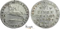 Braunschweig-Wolfenbüttel 1/6 Taler Karl Wilhelm Ferdinand 1780-1806. -