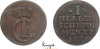 Hessen-Kassel Cu 1 Heller Karl 1670-1730. -