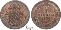 Italien-Kirchenstaat Cu 1/2 Baiocco Pius IX. 1846-1878. -