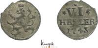 Hessen-Kassel 6 Heller Friedrich I. 1730-1751. -