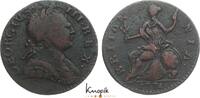 Großbritannien Cu Halfpenny George III. 1760-1820. -