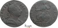 Großbritannien Cu Halfpenny George III. 1760-1820. -