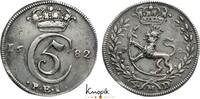 Norwegen 4 Mark (Krone) Christian V. 1670-1699. -