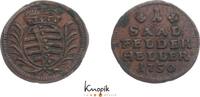 Sachsen-Coburg-Saalfeld Cu Heller Franz Josias 1745-1764. -