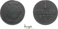 Sachsen-Albertinische Linie Cu Heller Friedrich August III. 1763-1806. -