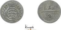 Württemberg 1/2 Kreuzer Karl Eugen 1744-1793. -
