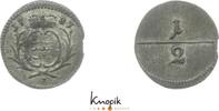 Württemberg 1/2 Kreuzer Karl Eugen 1744-1793. -