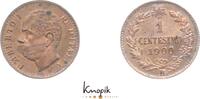 Italien-Königreich 1 Centesimo Umberto I. 1878-1900. -