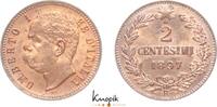 Italien-Königreich 2 Centesimi Umberto I. 1878-1900. -