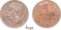 Italien-Königreich 2 Centesimi Umberto I. 1878-1900. -